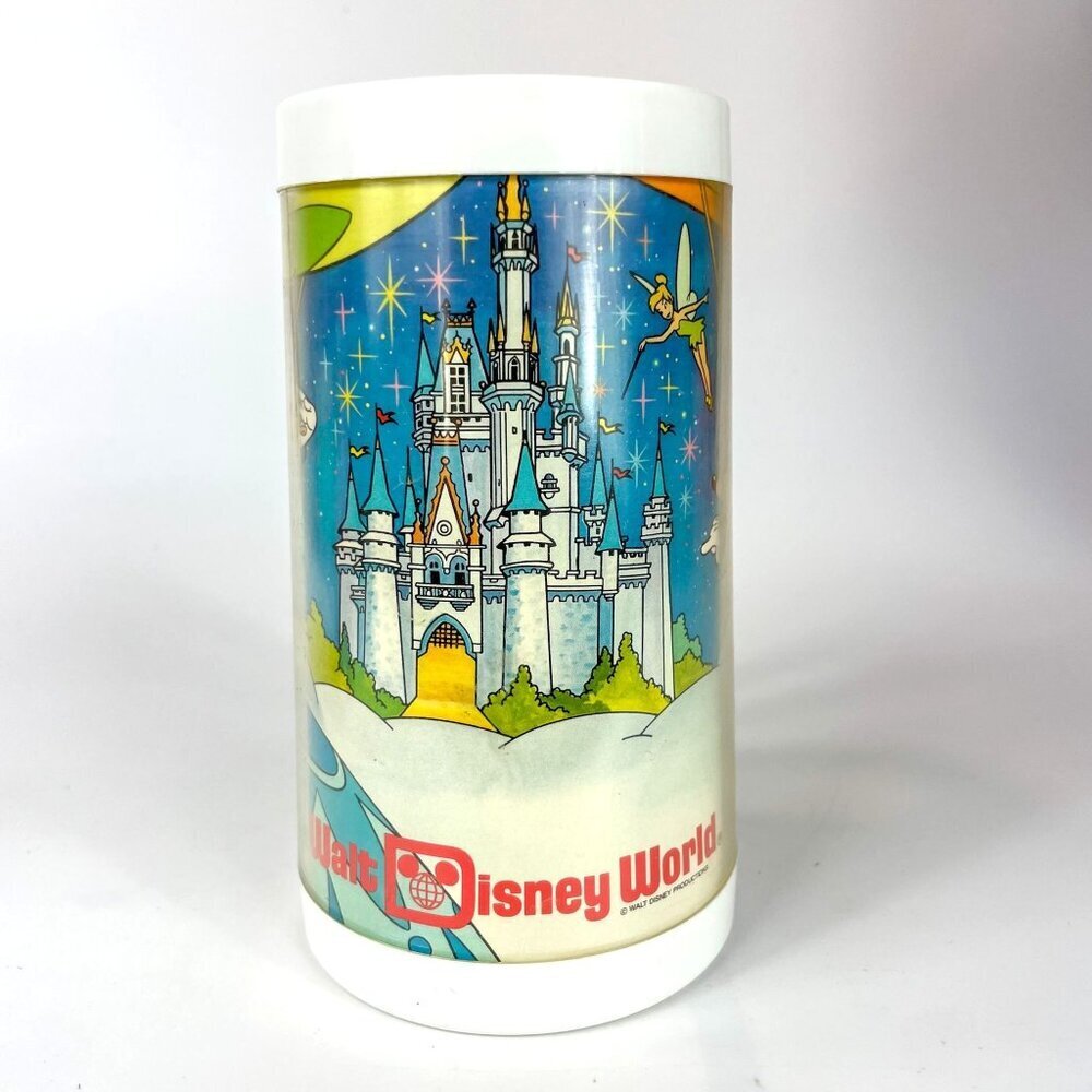 Walt Disney Productions Walt Disney World ThermoServ Plastic Drink Cup Mug 1970s